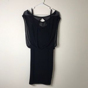 bebe black dress, size M, 98% rayon and 2% spandex